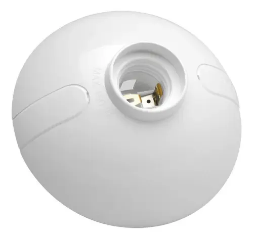 Portalámpara oval E27 blanco